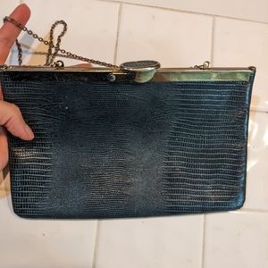 Vintage Etra leather clutch purse